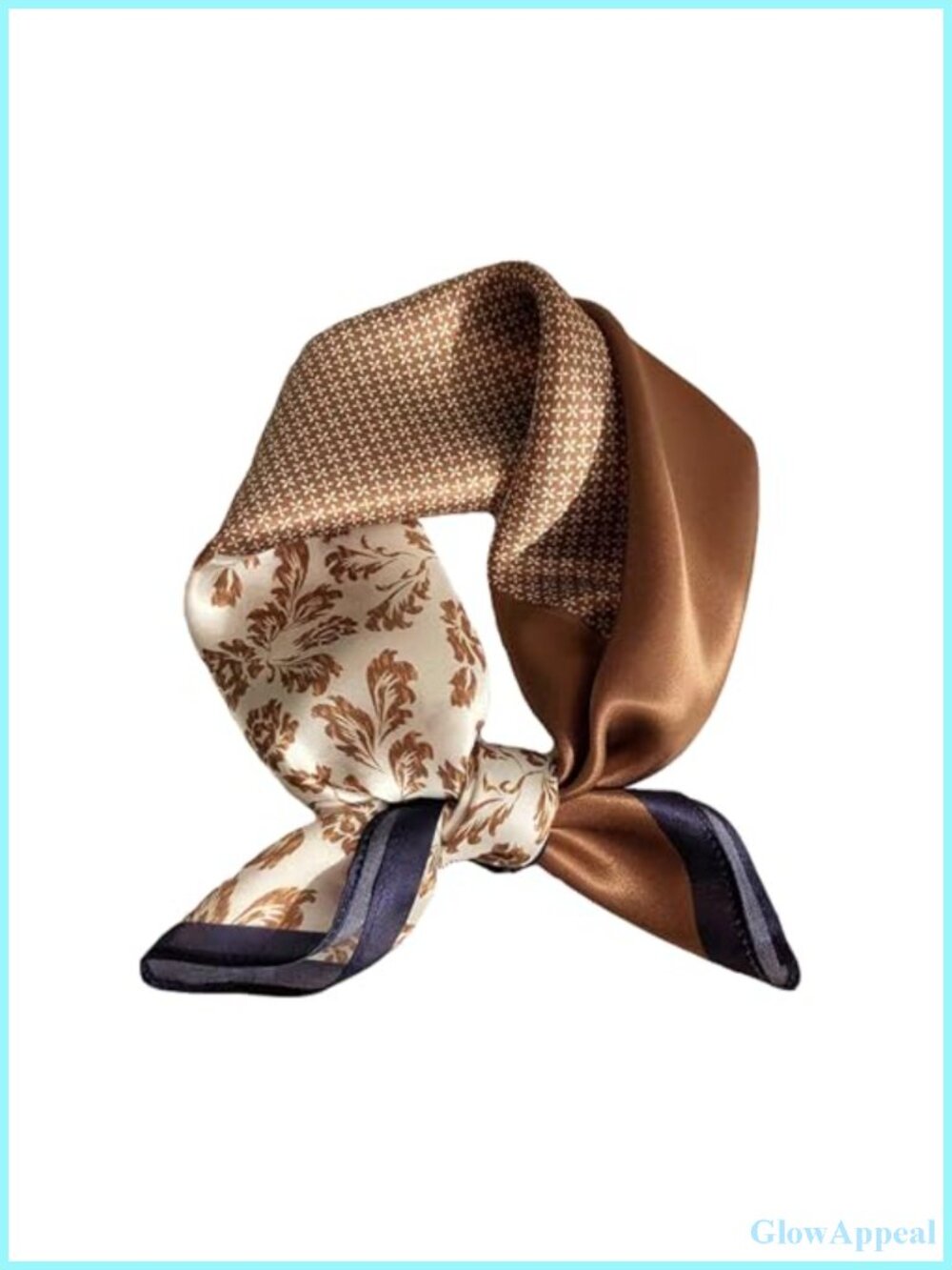 100% Mulberry Silk Fashion Scarf 21x21 Lightweight Square Neckerchief